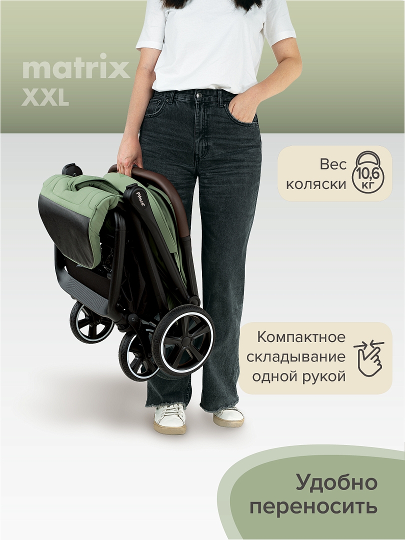 Прогулочная коляска Pituso MATRIX/чехол на ножки/PU(большие колеса) XXL купить — фото 23