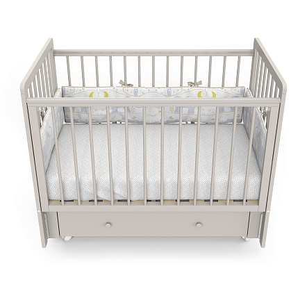 Кровать детская Pituso TINY ящик-маятник/колесо купить — фото 5