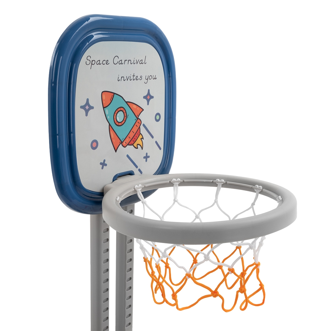 Стойка баскетбольная Pituso Ракета (с кольцебросом,футб.воротами) L-HJLQJ02-blue купить — фото 8