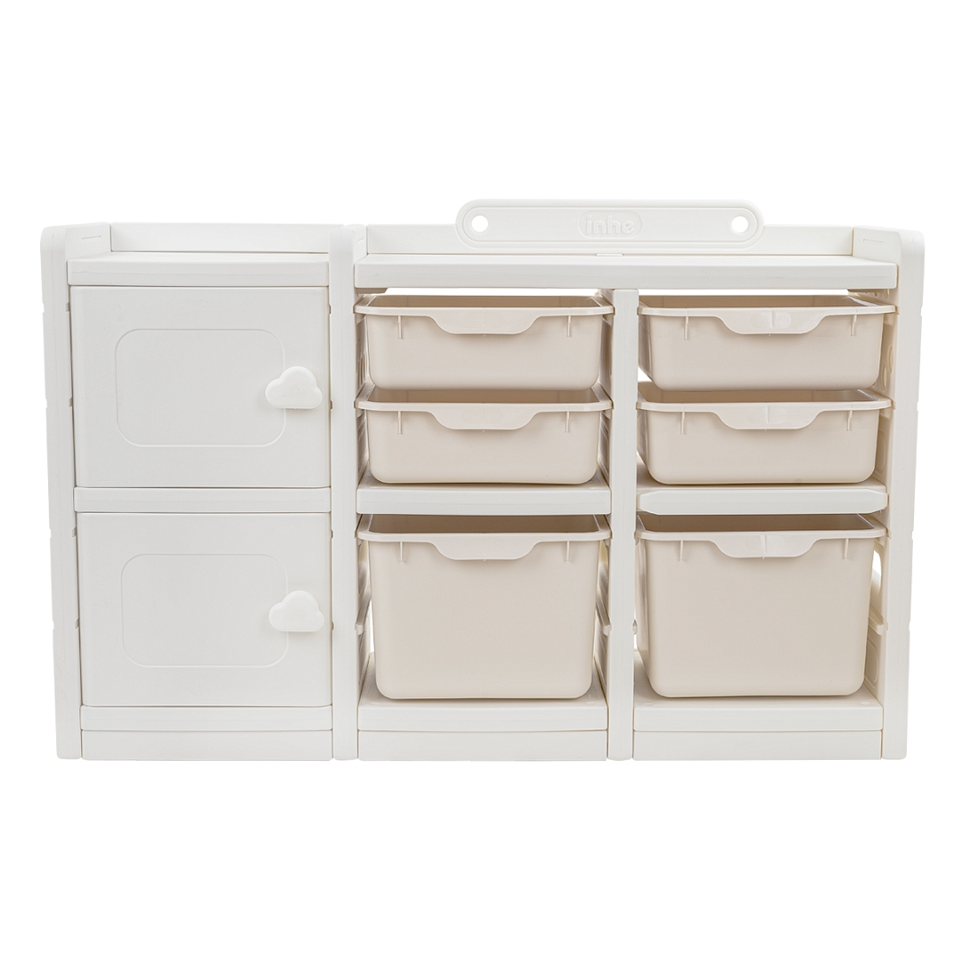 Стеллаж Pituso для игрушек с ящиками Simple Beige/Бежевый YYS806-4-beige купить — фото 4