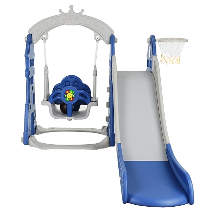 Горка-Комплекс Pituso Замок  горка,качели, звук, баскет.кольцо L-DT купить — фото 2