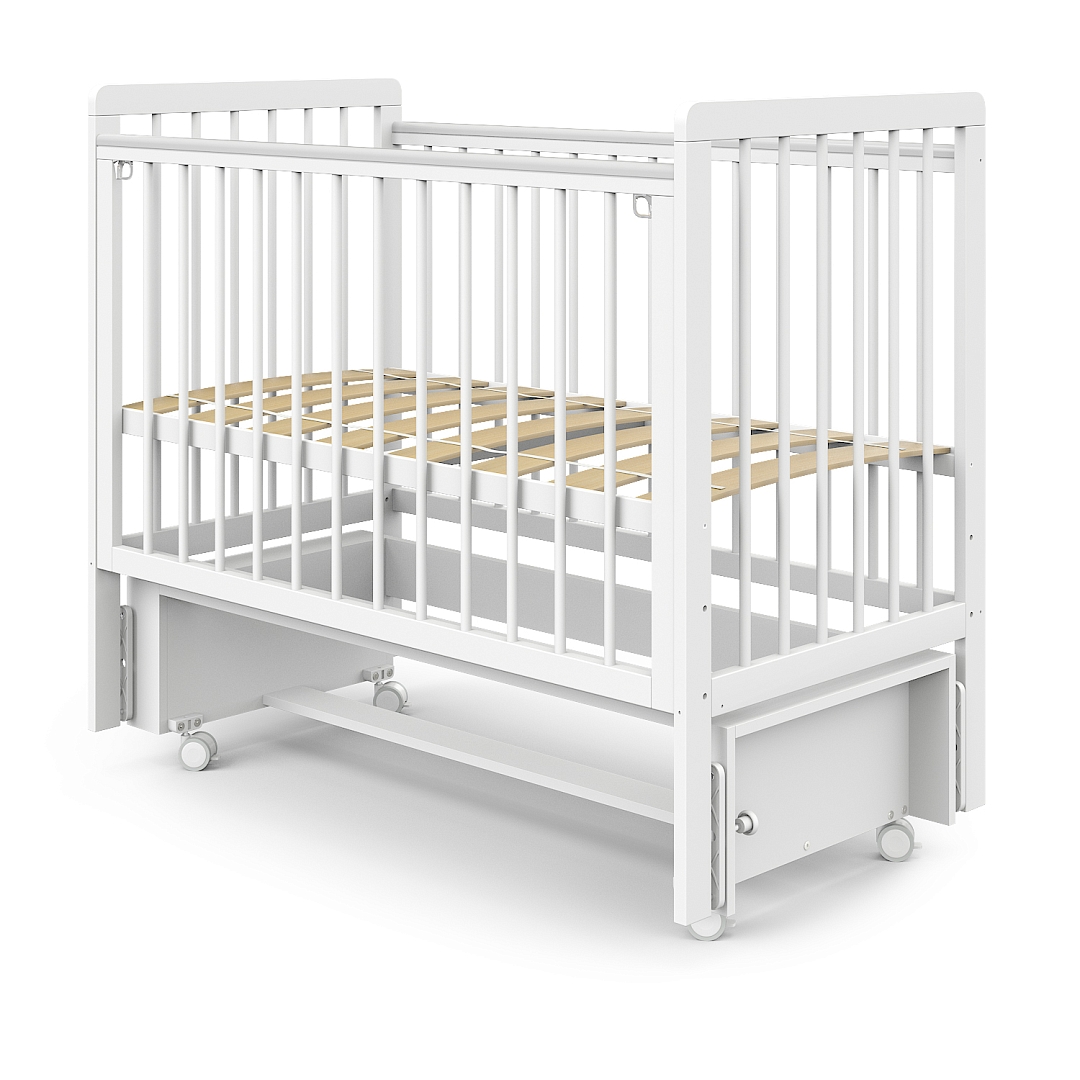 Кровать детская Pituso TINY (оптима) маятник/колесо купить — фото 4