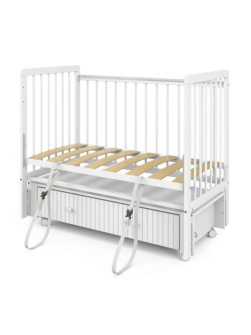 Кровать Pituso детская TINY(RF) ящик-маятник/колесо TINY(RF) купить — фото 4