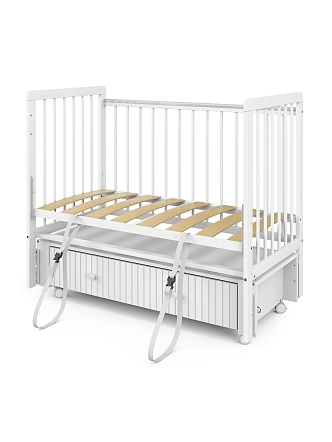 Кровать Pituso детская TINY(RF) ящик-маятник/колесо TINY(RF) купить — фото 4