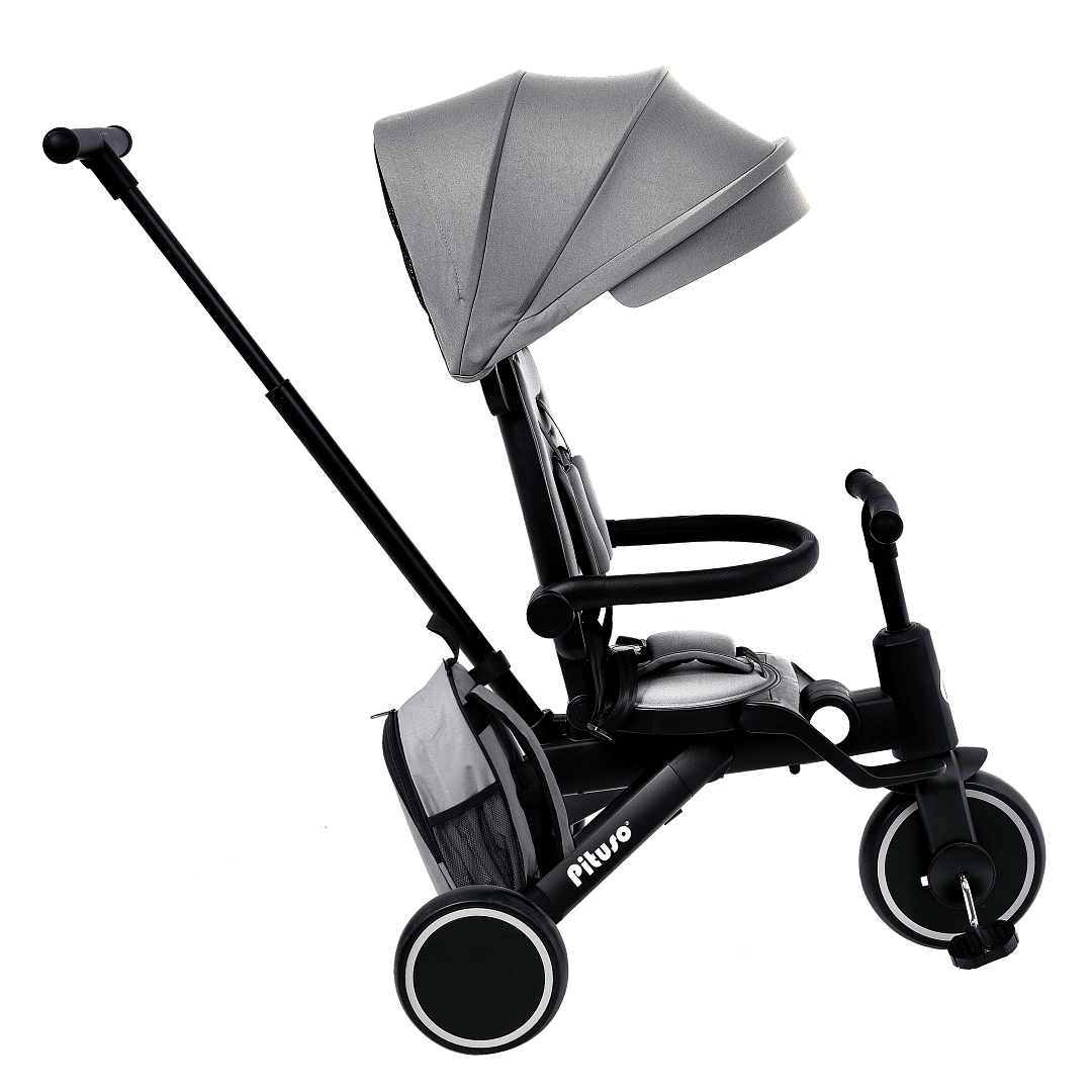 Велосипед трехколесный Pituso Leve Pro складной c сумкой T8 PLUS купить — фото 2