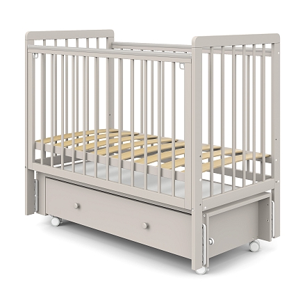 Кровать детская Pituso TINY ящик-маятник/колесо купить — фото 7