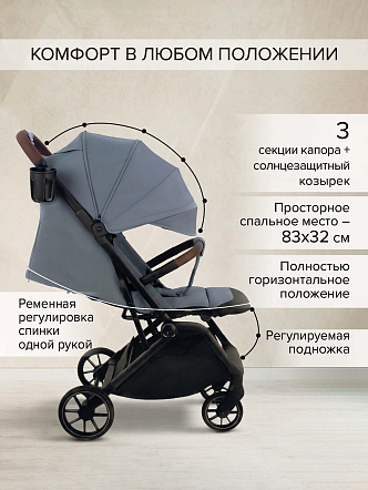 Коляска детская Pituso ICE (прогулочная) IC/001 купить — фото 21