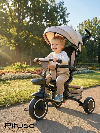 Велосипед Pituso трехколесный Elite Plus 10"/8" JY-T05Plus-25 купить — фото 26